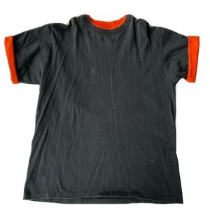 Vintage Halloween T Shirt Sz XL Orange Black Single Stitch Pumpkin Witch Unisex